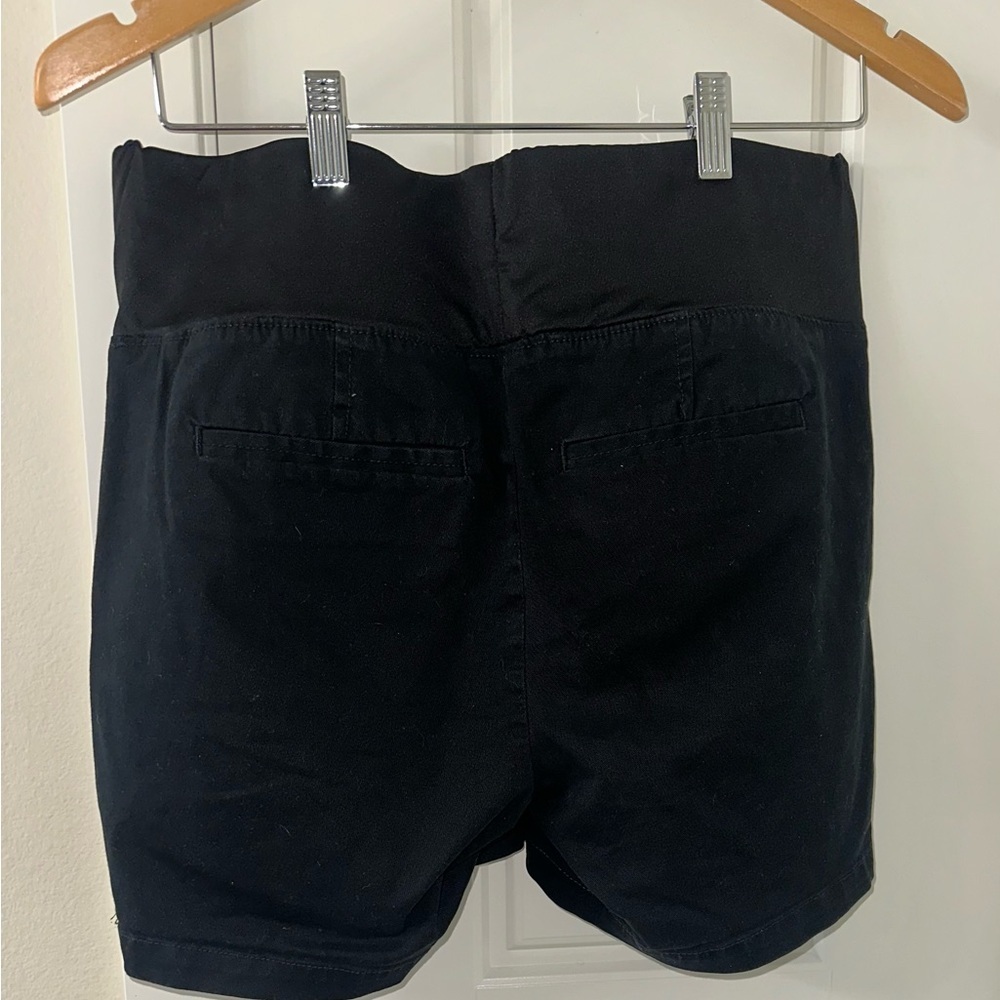Ann Taylor Black High Waist maternity Shorts - Picture 2 of 5